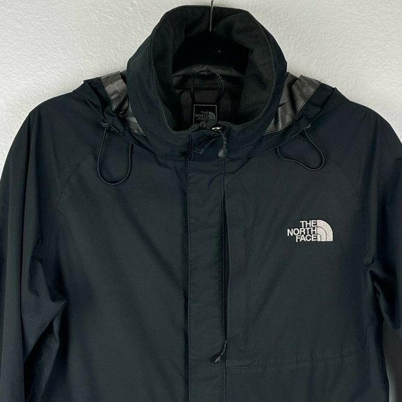 The North Face Hoodie Jacket Men's Sz S Zip Long Sleeve Waterproof Black - Picture 4 of 12